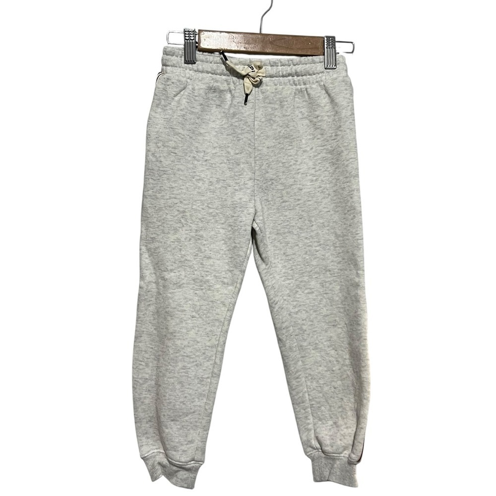 Reebok x H&M Light Gray Kids Fleece Jogger Pants 5T Sweatpants